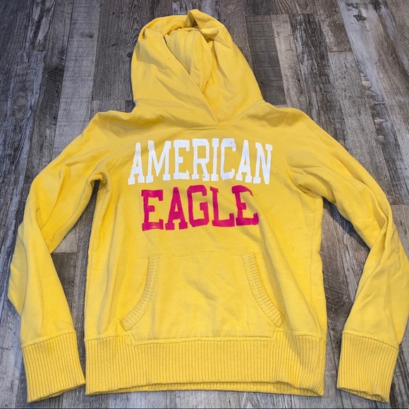 american eagle yellow sweatshirt